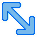 external arrow-arrows-creatype-blue-field-colourcreatype-6 icon