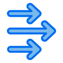 external arrow-arrows-creatype-blue-field-colourcreatype icon