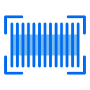 external barcode-e-commerce-creatype-blue-field-colourcreatype icon