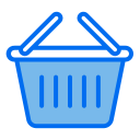 external basket-e-commerce-creatype-blue-field-colourcreatype icon
