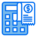 external calculator-e-commerce-creatype-blue-field-colourcreatype icon