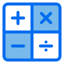 external calculator-user-interface-creatype-blue-field-colourcreatype icon