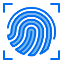 external finger-internet-and-security-creatype-blue-field-colourcreatype icon