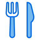 external fork-cooking-and-kitchen-creatype-blue-field-colourcreatype icon