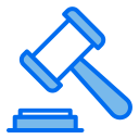 external hammer-crime-and-law-creatype-blue-field-colourcreatype icon