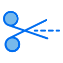 external scissors-tools-design-creatype-blue-field-colourcreatype icon