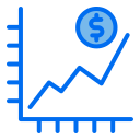 external statistic-investment-and-finance-creatype-blue-field-colourcreatype icon