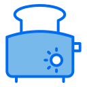 external toaster-cooking-and-kitchen-creatype-blue-field-colourcreatype icon