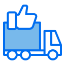 external truck-shipping-and-logistic-creatype-blue-field-colourcreatype-2 icon