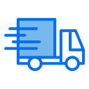 external truck-shipping-and-logistic-creatype-blue-field-colourcreatype icon
