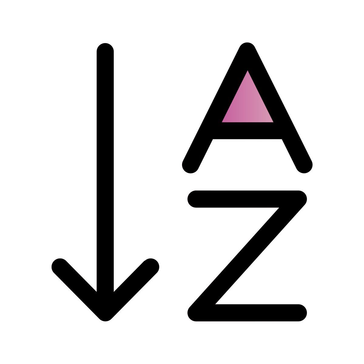 alphabetical order icon