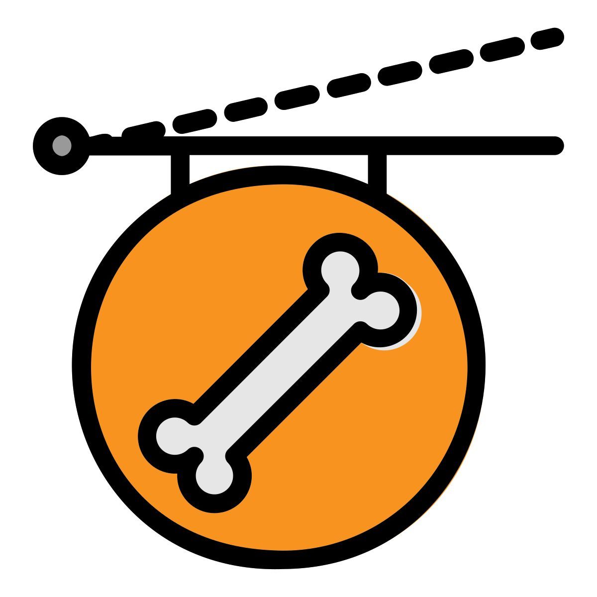 bone sign icon