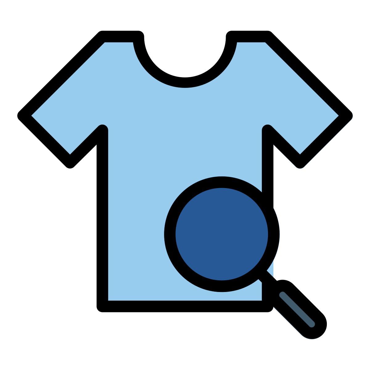 search clothes icon