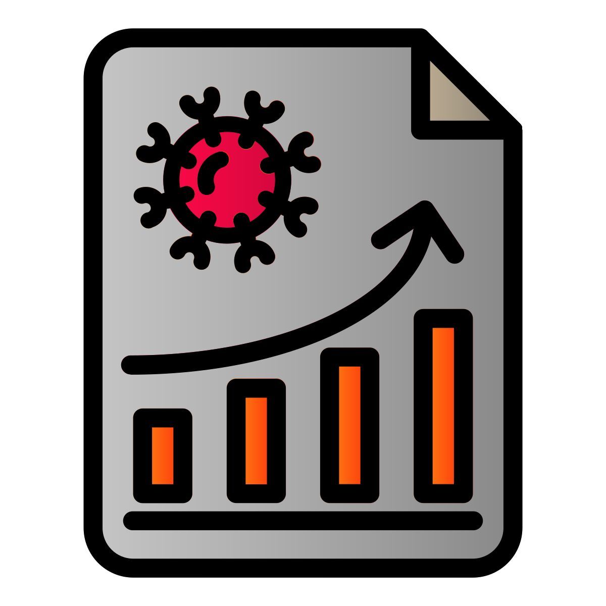 coronavirus statistics icon