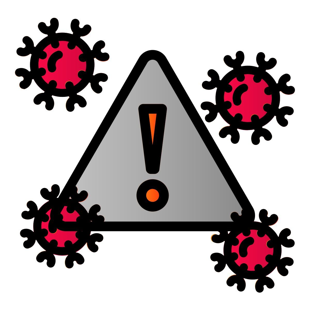 covid risk zone icon