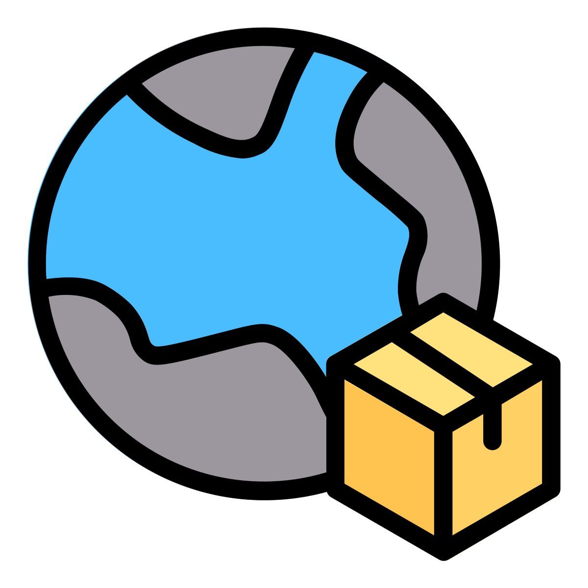 worldwide delivery icon