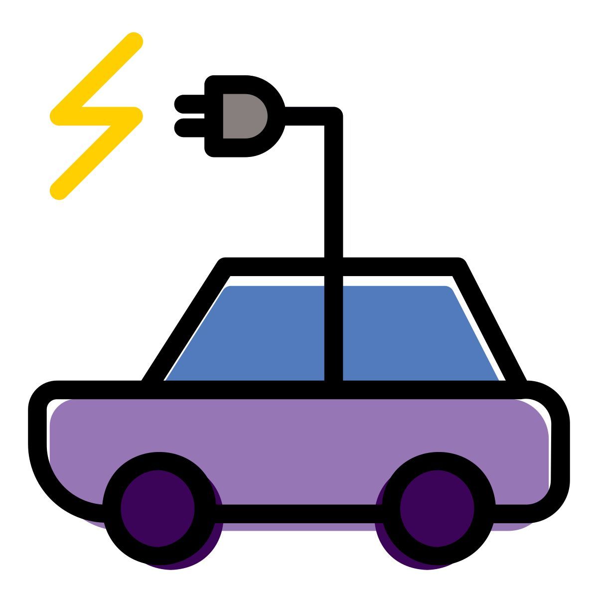 electric car icon