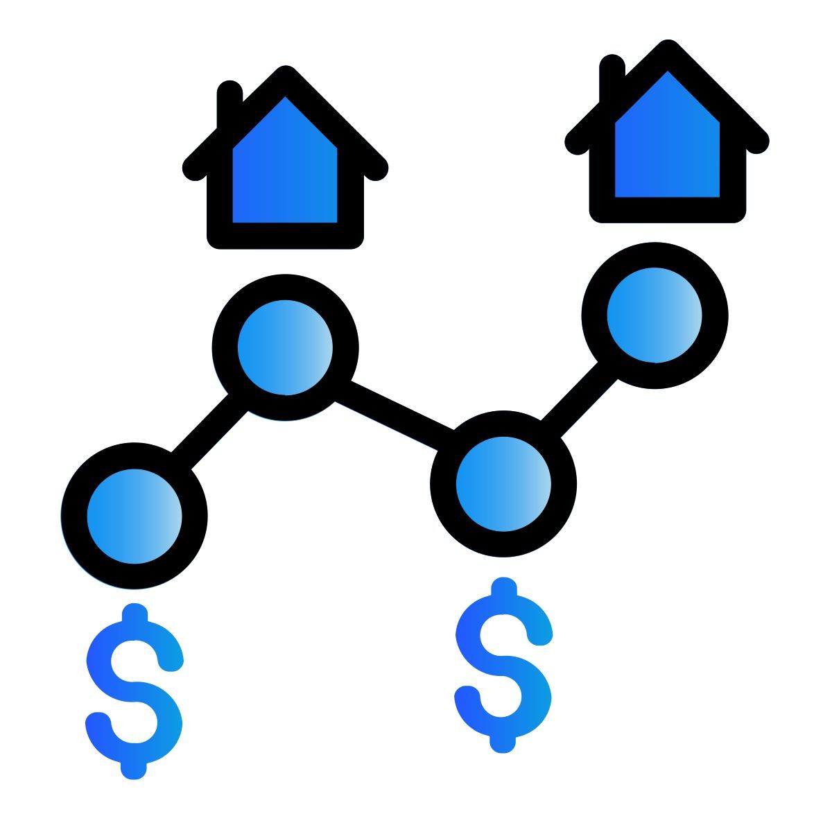 real estate investment icon