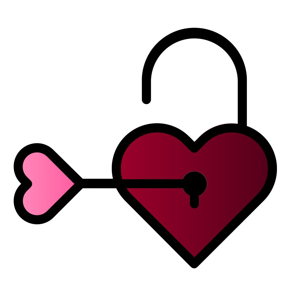 heart lock icon