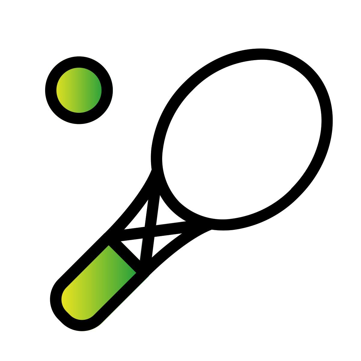 raqueta de bádminton filled icon