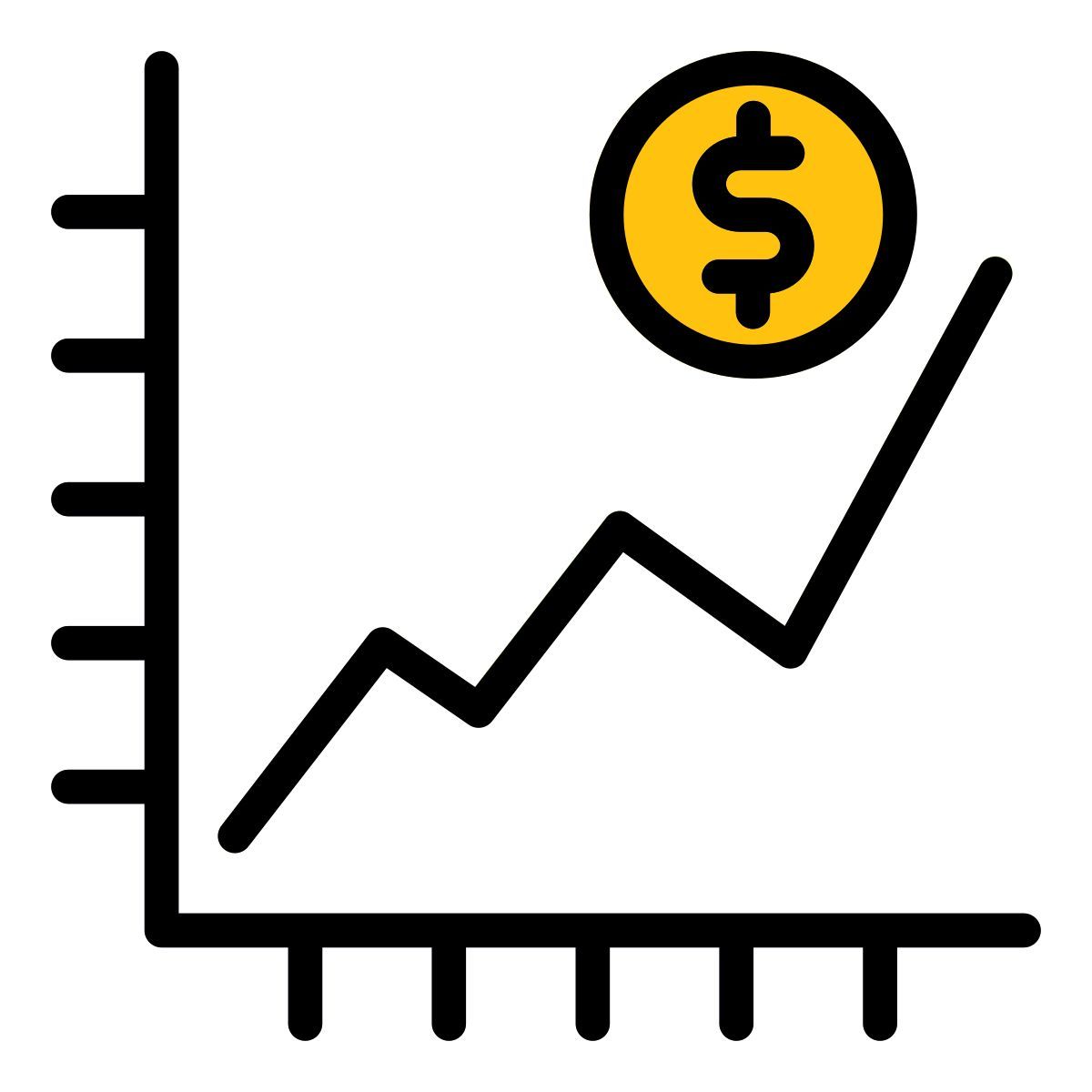 financial statistics icon