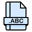 external abc-vector-image-file-extension-creatype-filed-outline-colourcreatype icon