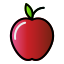 external apple-fresh-fruit-creatype-filed-outline-colourcreatype icon