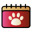 external appointment-veterinary-and-pet-creatype-filed-outline-colourcreatype icon