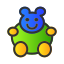 external bear-child-toy-creatype-filed-outline-colourcreatype icon
