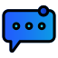 external chat-ui-basic-creatype-filed-outline-colourcreatype icon