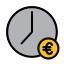 external clock-investment-and-finance-creatype-filed-outline-colourcreatype icon