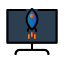 external computer-seo-creatype-filed-outline-colourcreatype icon