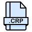 external crp-game-file-extension-creatype-filed-outline-colourcreatype icon