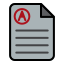 external document-science-education-filed-outline-creatype-filed-outline-colourcreatype icon