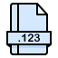 external file-cad-file-extension-creatype-filed-outline-colourcreatype icon