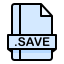 external file-text-file-extension-creatype-filed-outline-colourcreatype-2 icon