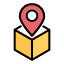 external location-shipping-and-logistic-creatype-filed-outline-colourcreatype icon