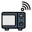 external microwave-internet-of-things-creatype-filed-outline-colourcreatype icon