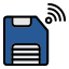 external save-internet-of-things-creatype-filed-outline-colourcreatype icon