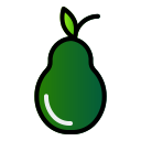 external avocado-fresh-fruit-creatype-filed-outline-colourcreatype icon