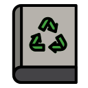 external book-ecology-recycling-filed-outline-creatype-filed-outline-colourcreatype icon