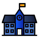 external building-school-creatype-filed-outline-colourcreatype-2 icon