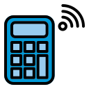 external calculator-internet-of-things-creatype-filed-outline-colourcreatype icon