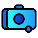 external camera-ui-basic-creatype-filed-outline-colourcreatype icon