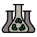 external chemistry-ecology-recycling-filed-outline-creatype-filed-outline-colourcreatype icon