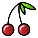 external cherry-fresh-fruit-creatype-filed-outline-colourcreatype icon