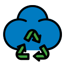external cloud-ecology-recycling-filed-outline-creatype-filed-outline-colourcreatype icon