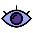 external eyes-basic-creatype-filed-outline-colourcreatype icon
