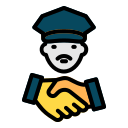 external handshake-crime-and-law-creatype-filed-outline-colourcreatype icon
