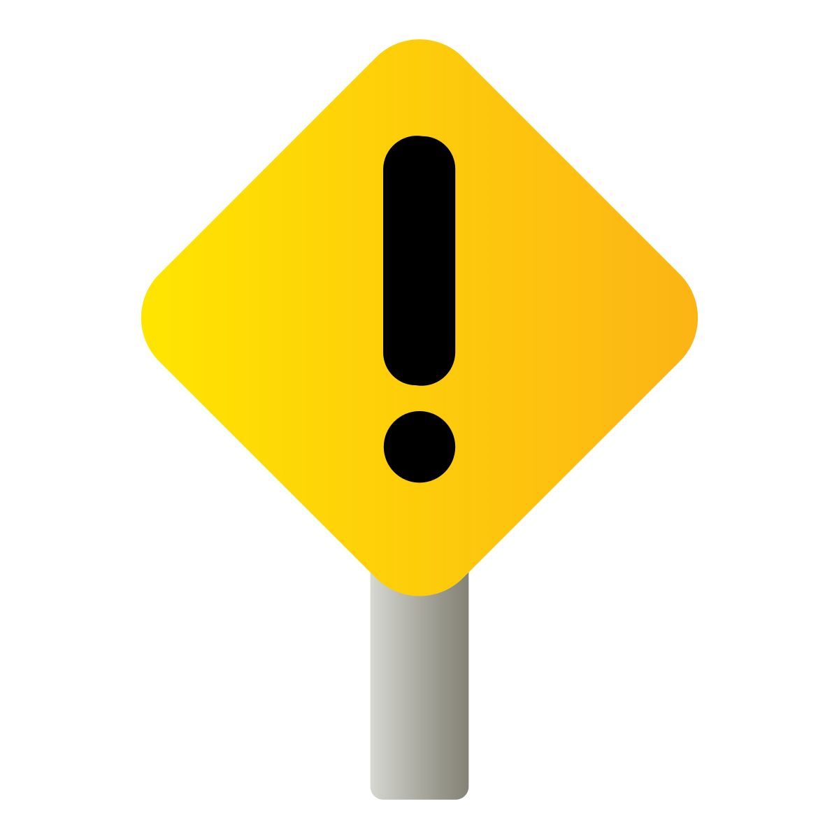 caution sign icon
